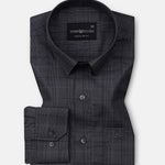 Santh Black Wales Check Cotton Shirt - John Ellies