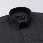 Santh Black Wales Check Cotton Shirt - John Ellies