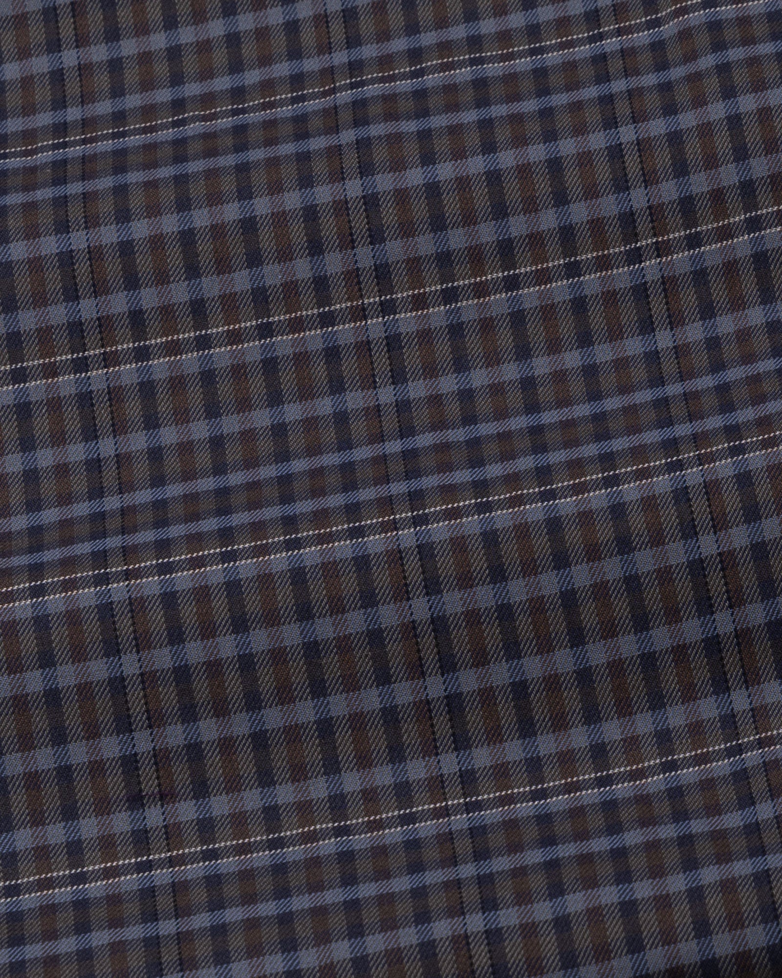 Santh Grey Tartan Check Cotton Shirt - John Ellies