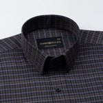 Santh Grey Tartan Check Cotton Shirt - John Ellies