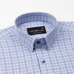 Santh White Tattersall Check Cotton Shirt - John Ellies