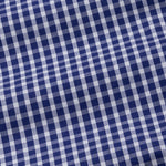 Santh Navy Blue & White Gingham Check Cotton Shirt - John Ellies