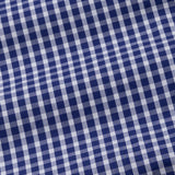 Santh Navy Blue & White Gingham Check Cotton Shirt - John Ellies