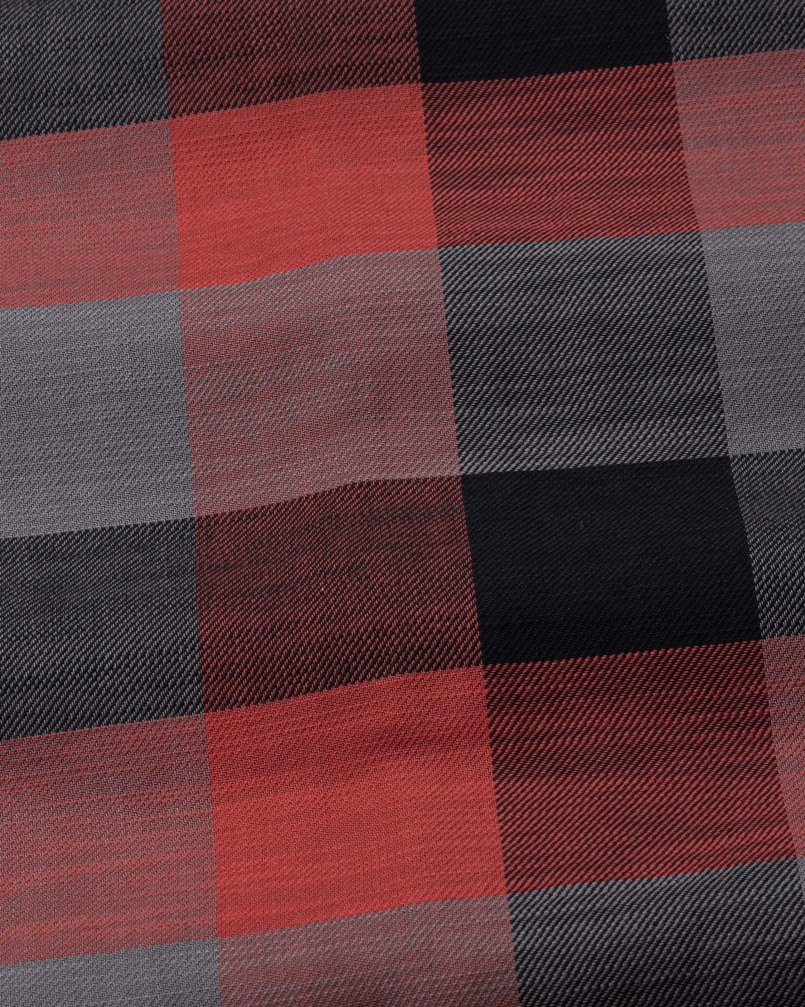 Santh Red & Black Buffalo Check Cotton Shirt - John Ellies