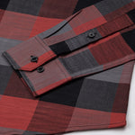 Santh Red & Black Buffalo Check Cotton Shirt - John Ellies