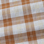 Santh Orange Check Cotton Shirt - John Ellies