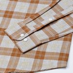 Santh Orange Check Cotton Shirt - John Ellies