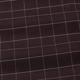 Santh Brown Windowpane Check Cotton Shirt - John Ellies