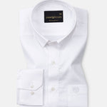 Rezos White Plain Premium Cotton Shirt - John Ellies