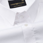 Rezos White Plain Premium Cotton Shirt - John Ellies