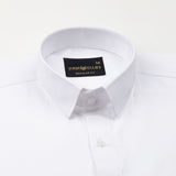 Rezos White Plain Premium Cotton Shirt - John Ellies