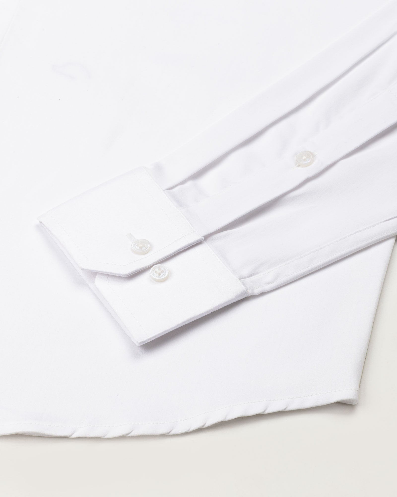 Rezos White Plain Premium Cotton Shirt - John Ellies