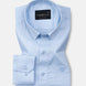 Rezos Sky Blue Plain Premium Cotton Shirt - John Ellies