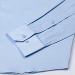 Rezos Sky Blue Plain Premium Cotton Shirt - John Ellies
