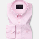 Rezos Pink Plain Premium Cotton Shirt - John Ellies