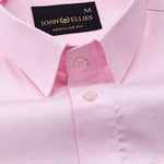 Rezos Pink Plain Premium Cotton Shirt - John Ellies