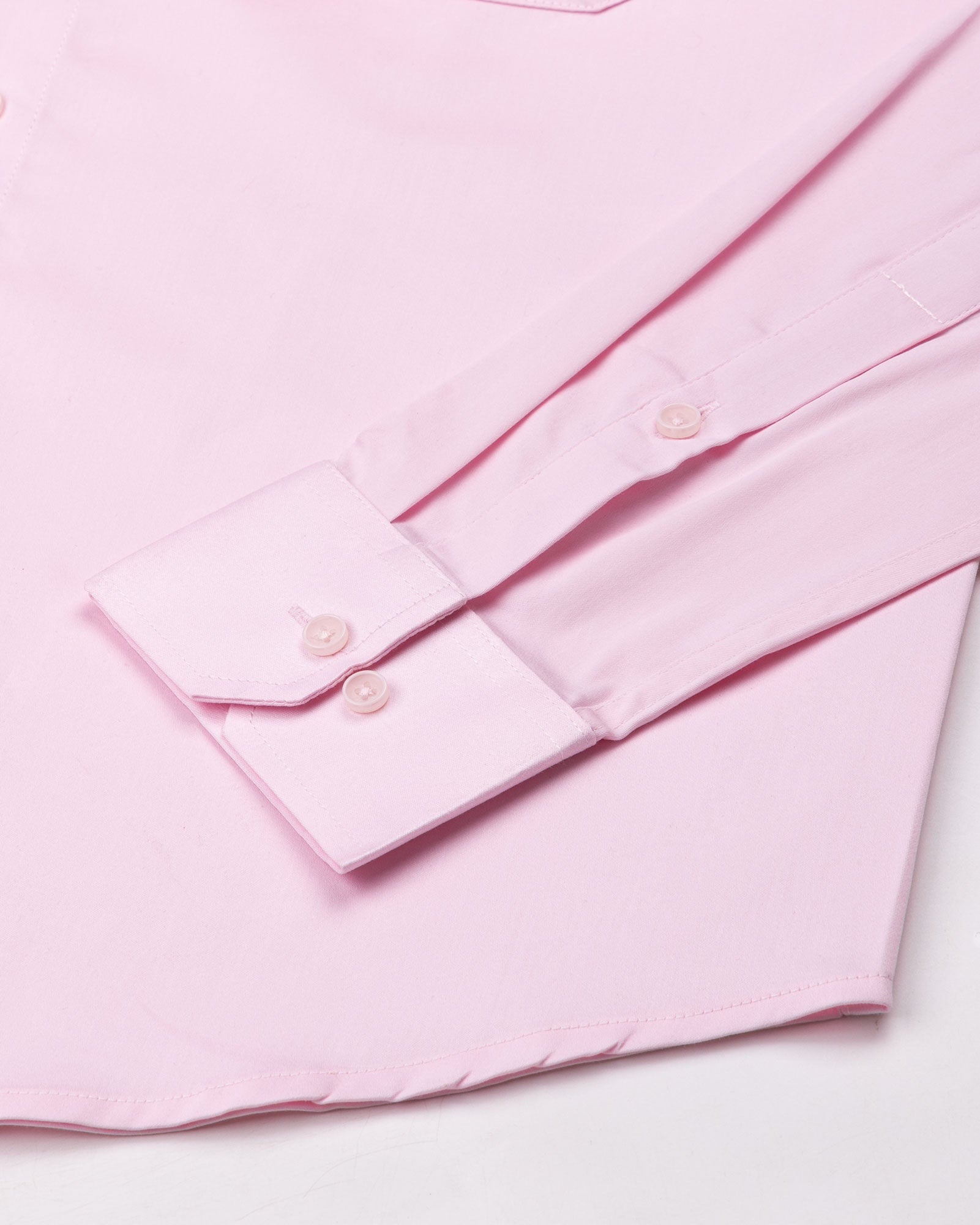 Rezos Pink Plain Premium Cotton Shirt - John Ellies