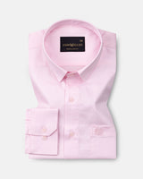 Rezos Pink Plain Premium Cotton Shirt