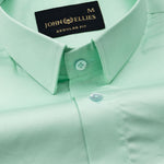 Rezos Lime Plain Premium Cotton Shirt - John Ellies