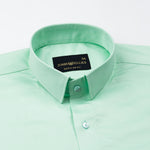 Rezos Lime Plain Premium Cotton Shirt - John Ellies