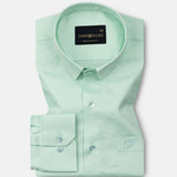Rezos Lime Plain Premium Cotton Shirt