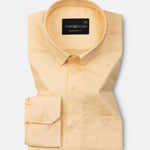 Rezos Yellow Plain Premium Cotton Shirt - John Ellies