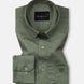Rezos Olive Plain Premium Cotton Shirt - John Ellies