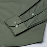 Rezos Olive Plain Premium Cotton Shirt - John Ellies