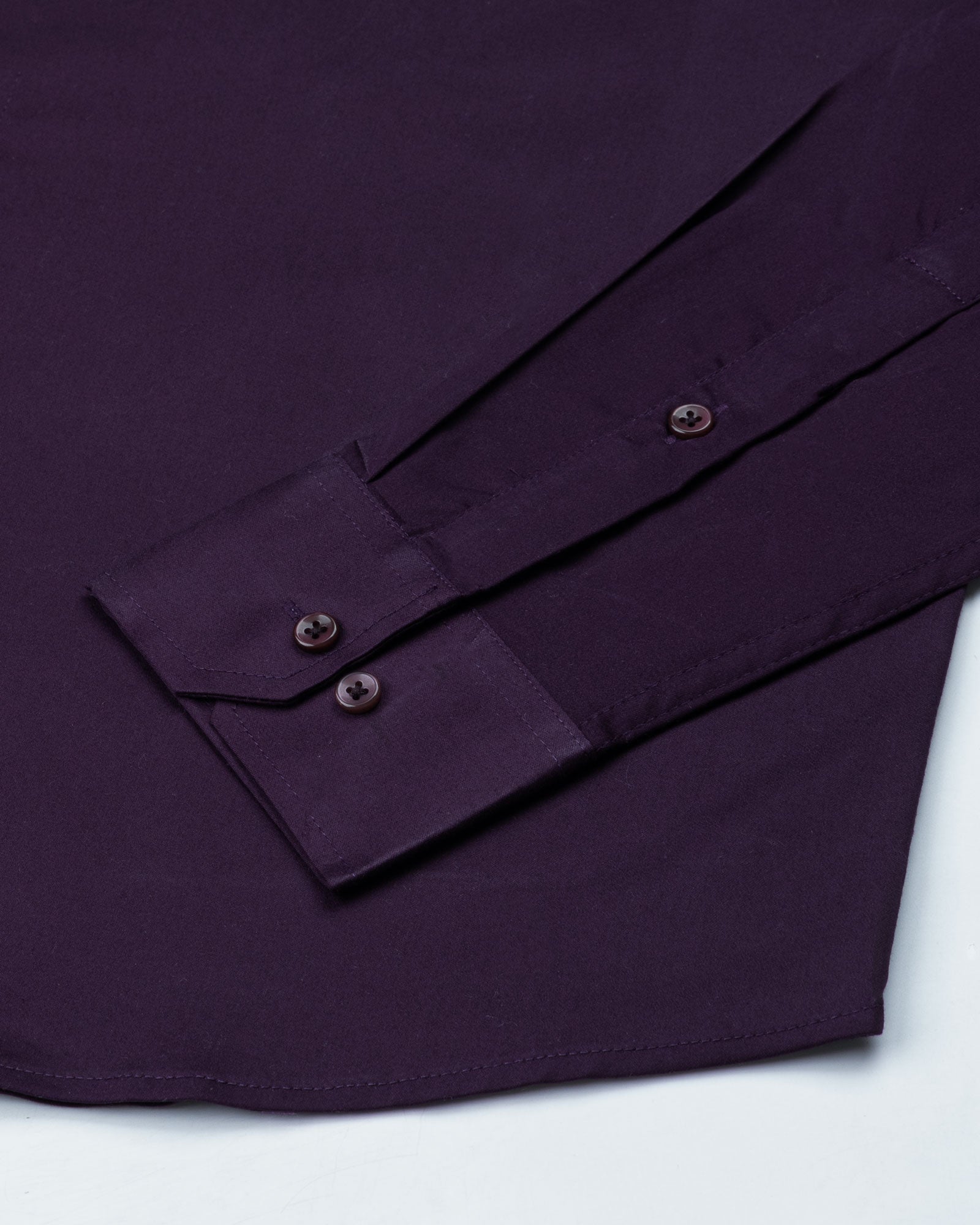 Rezos Purple Plain Premium Cotton Shirt - John Ellies