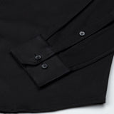 Rezos Black Plain Premium Cotton Shirt - John Ellies
