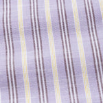 Hervals Lavender Stripes Button Down Cotton Shirt - John Ellies