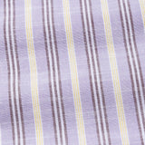 Hervals Lavender Stripes Button Down Cotton Shirt - John Ellies