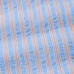 Hervals Sky Blue Stripes Button Down Cotton Shirt - John Ellies