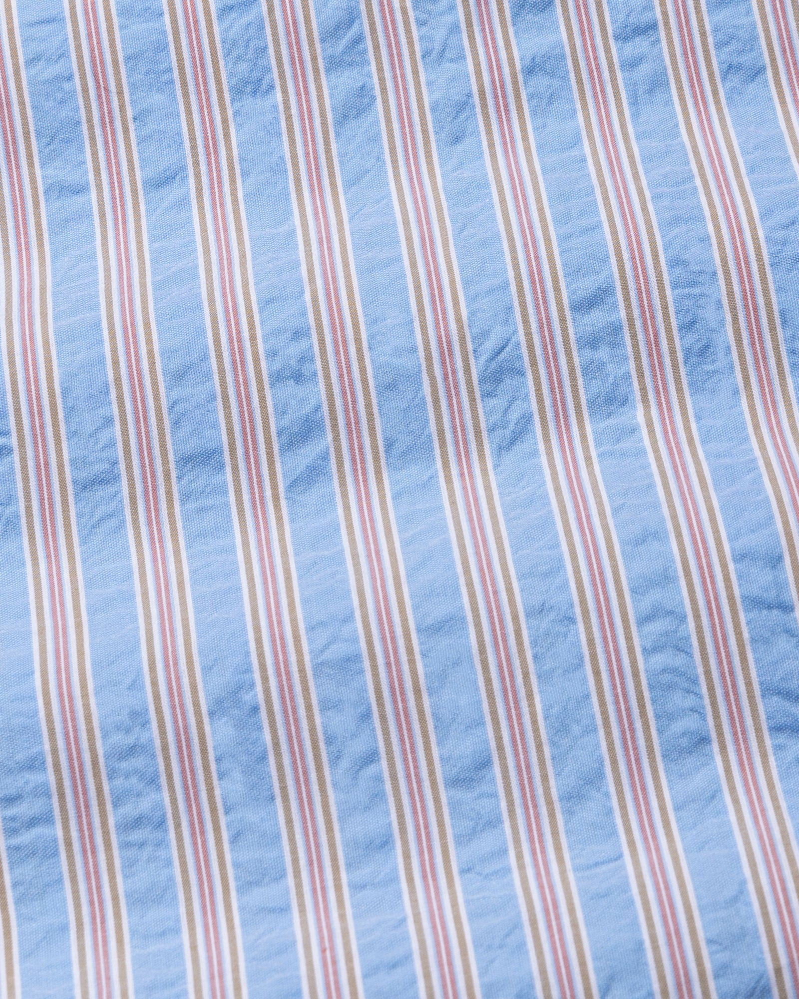 Hervals Sky Blue Stripes Button Down Cotton Shirt - John Ellies