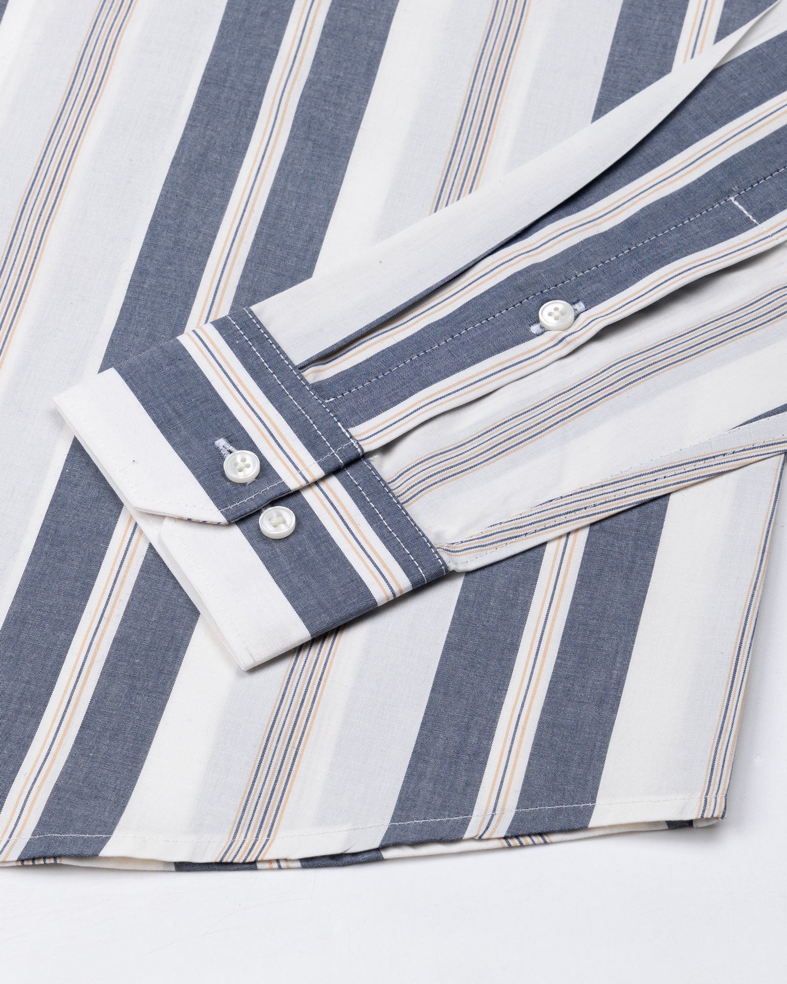 Hervals Grey Stripes Cotton Shirt - John Ellies
