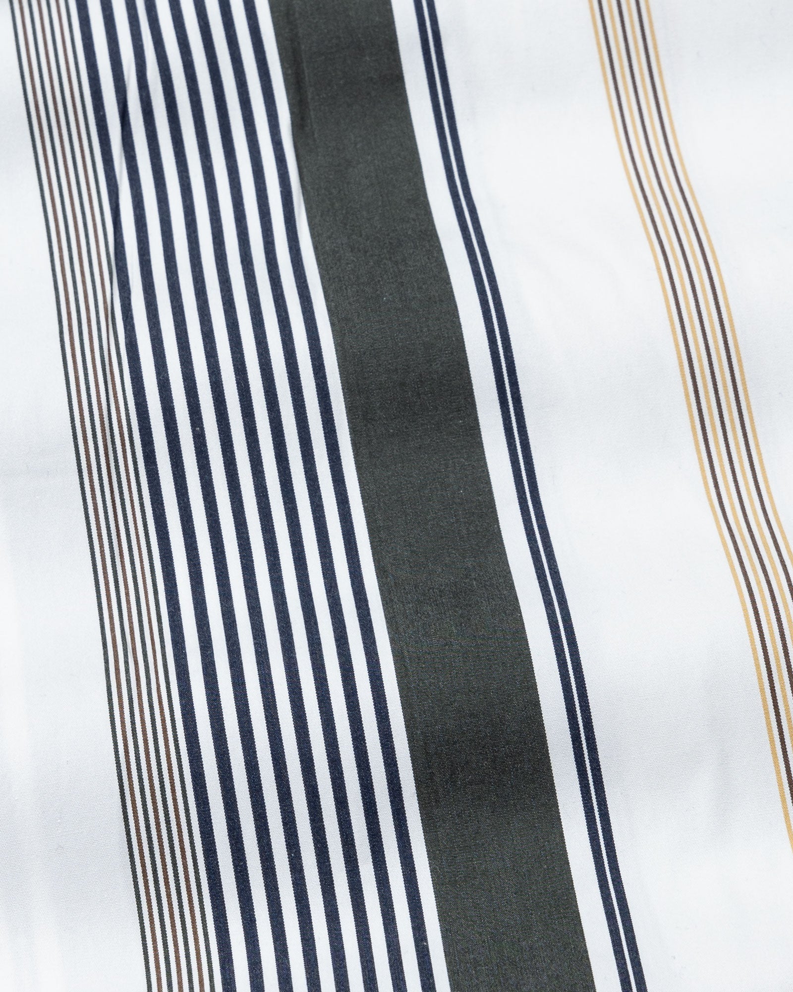 Hervals Green Stripes Cotton Shirt - John Ellies