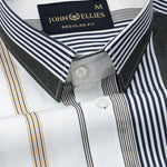 Hervals Green Stripes Cotton Shirt - John Ellies