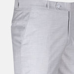 Crestline Silver Normal Fit Cotton Pant - John Ellies