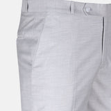 Crestline Silver Normal Fit Cotton Pant - John Ellies