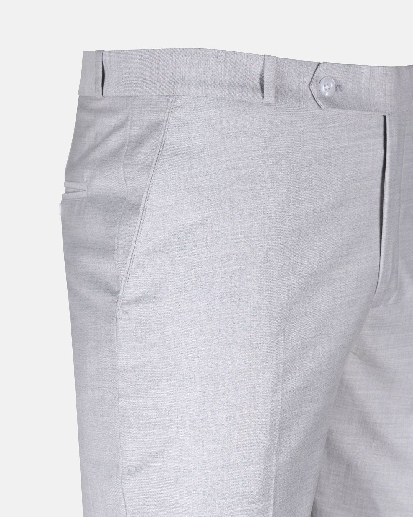 Crestline Silver Normal Fit Cotton Pant - John Ellies