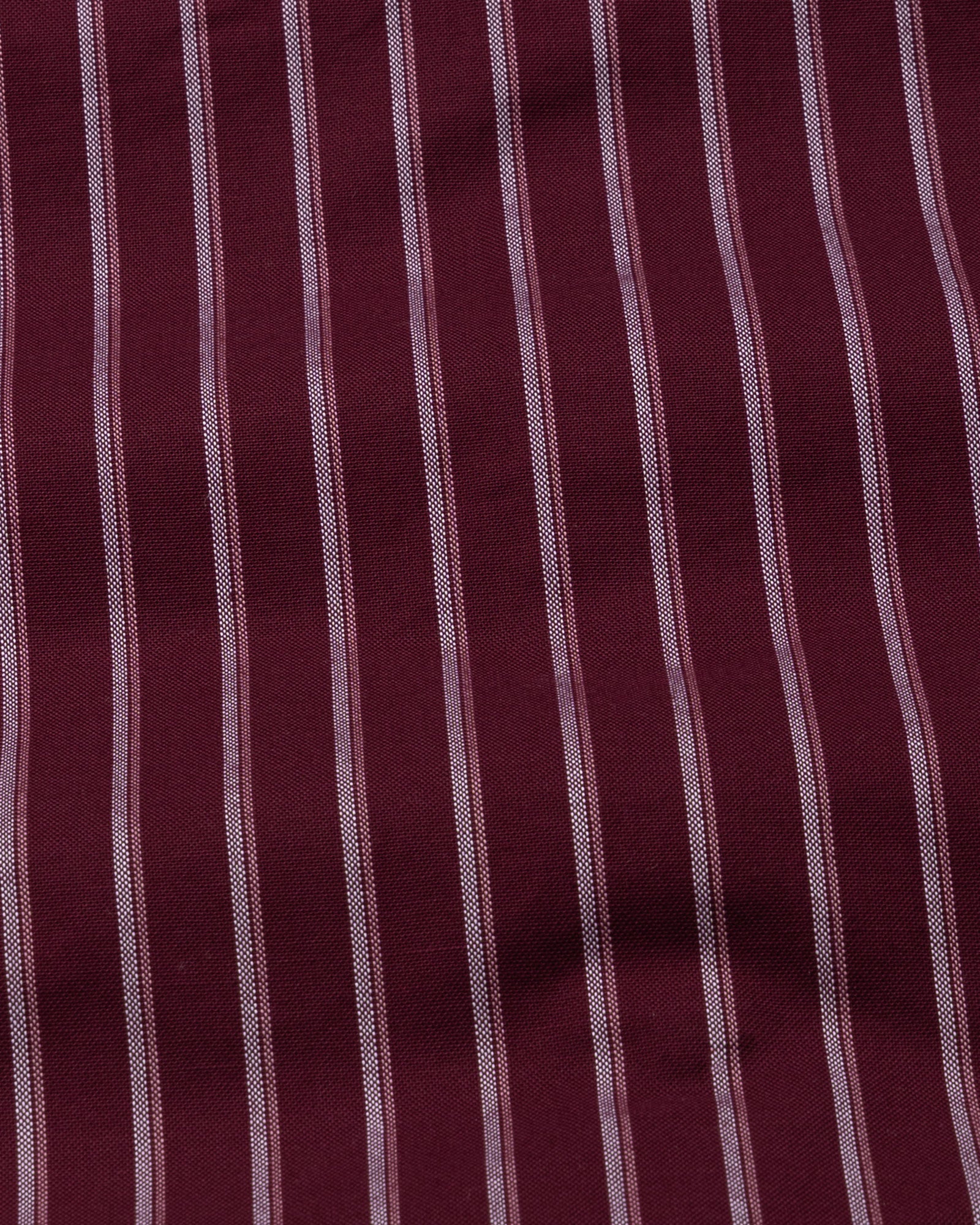 Hervals Maroon Stripes Cotton Shirt - John Ellies
