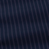 Hervals Navy Blue Stripes Cotton Shirt - John Ellies