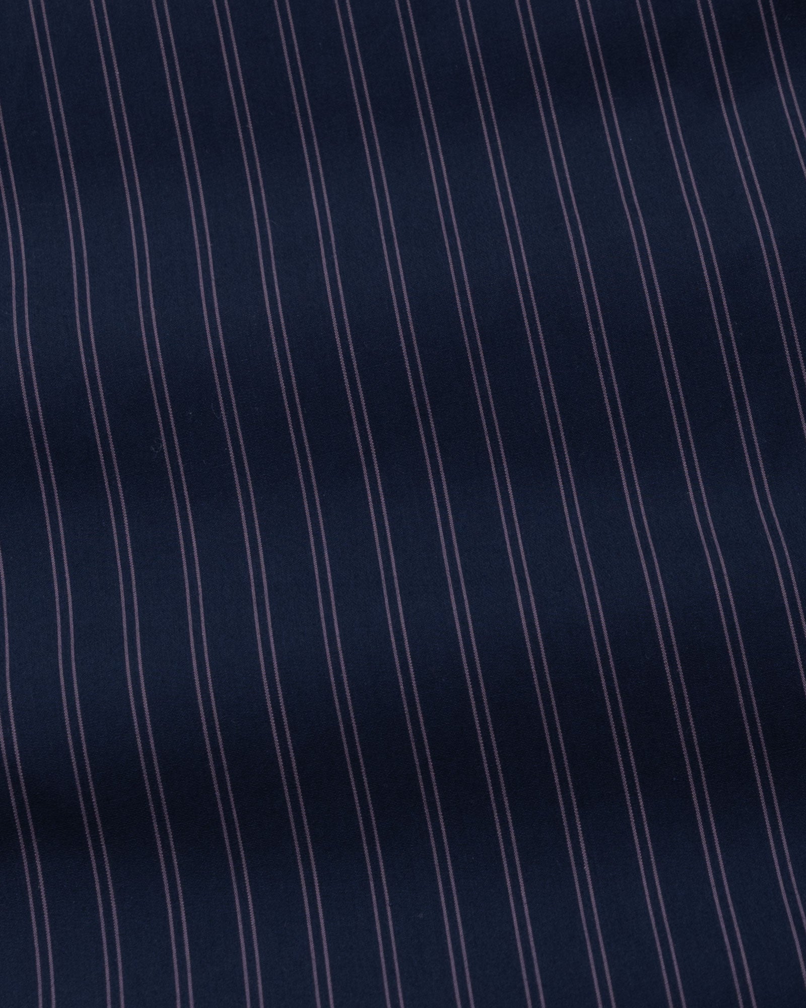 Hervals Navy Blue Stripes Cotton Shirt - John Ellies