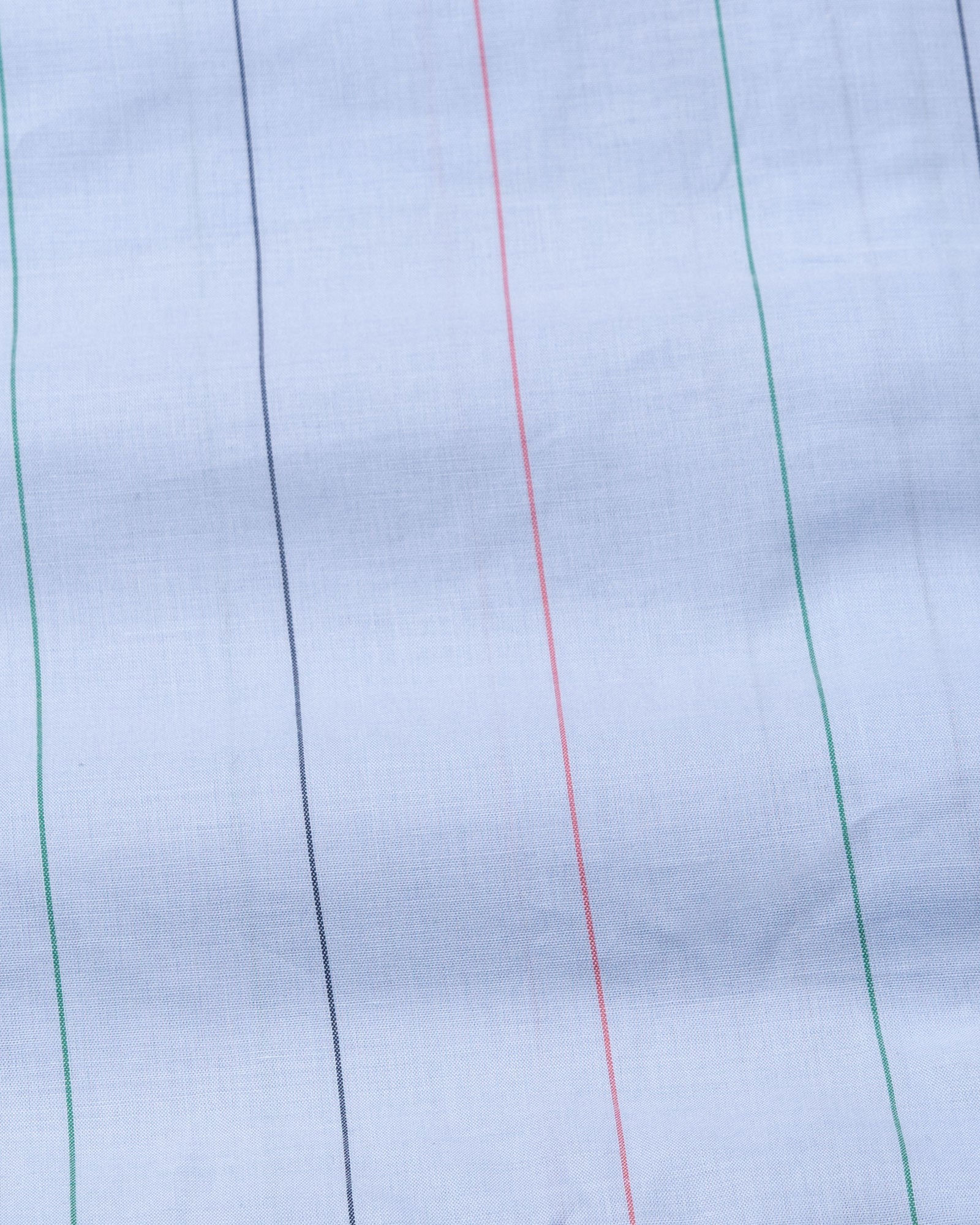Hervals Powder Blue Stripes Cotton Shirt - John Ellies
