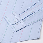 Hervals Powder Blue Stripes Cotton Shirt - John Ellies