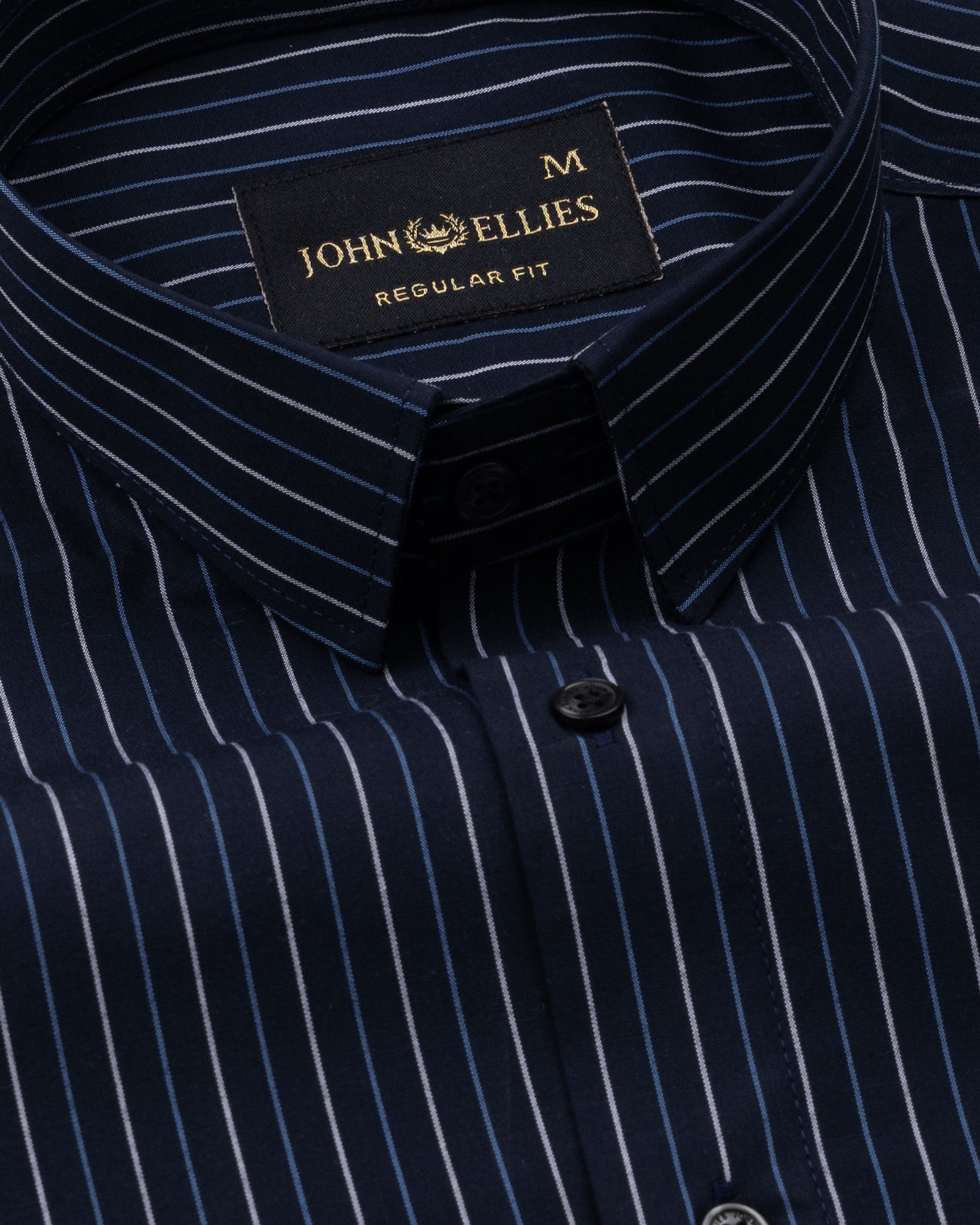 Hervals Powder Blue Stripes Cotton Shirt - John Ellies