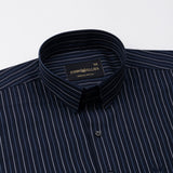 Hervals Powder Blue Stripes Cotton Shirt - John Ellies