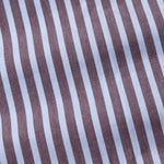 Hervals Sky Blue & Brown Stripes Cotton Shirt - John Ellies