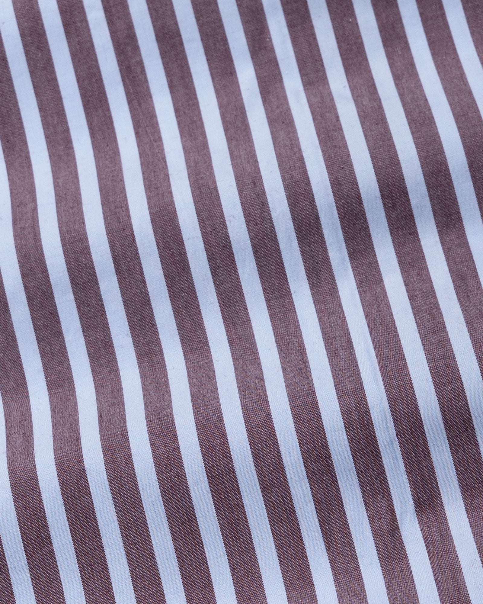Hervals Sky Blue & Brown Stripes Cotton Shirt - John Ellies