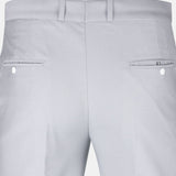 Crestline Mist Grey Normal Fit Cotton Pant - John Ellies